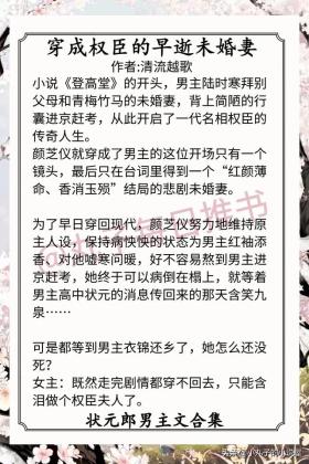 强推！清冷状元郎男主文，精彩不容错过